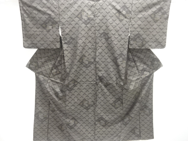 JAPANESE KIMONO / DORO OSHIMA TSUMUGI / WOVEN MATSUKAWABISHI 